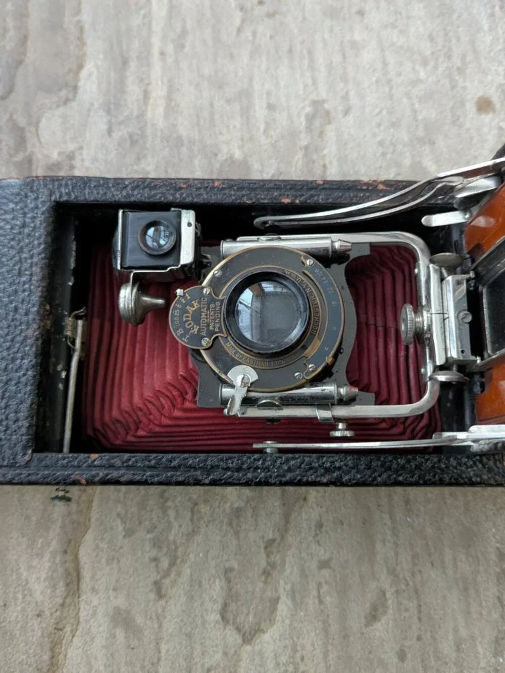 Kodak No.3A Folding Pocket Model B3 1890-1906 Camera (Red Bellows) - Picture 10 of 14